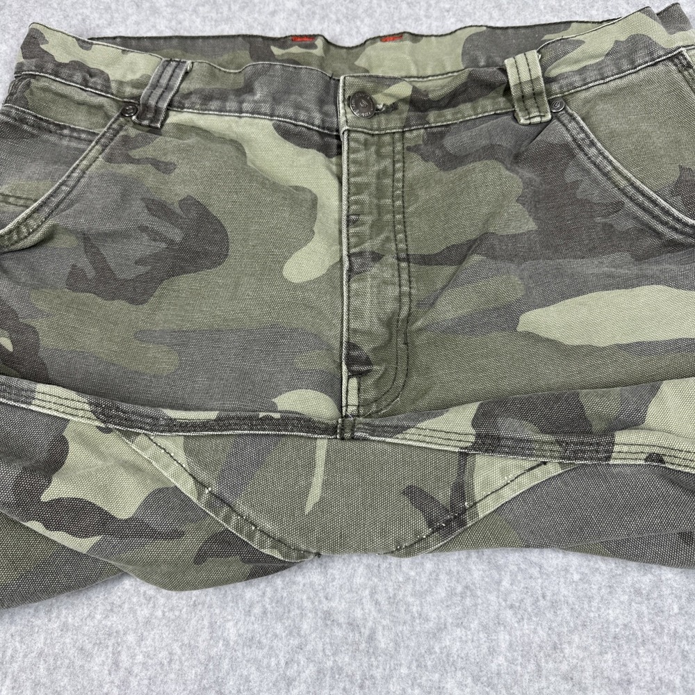 Craftsman Men's Camo Canvas Carpenter Work Pants Size 36x30 Loose Baggy Skater - Picture 2 of 14